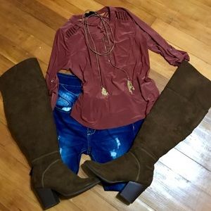 🔥Brown Suede Like Boots